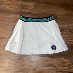 Polo Ralph Lauren Wimbledon 2023 Pleated Wrap Skirt